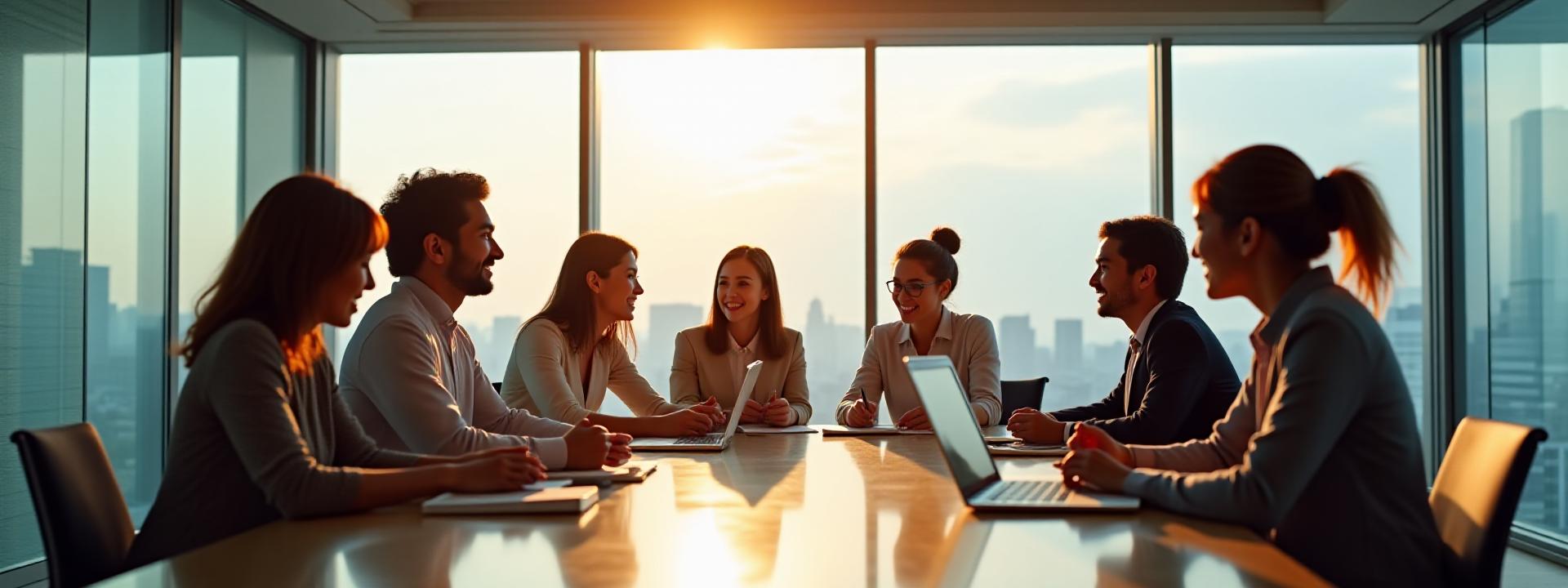 은솔 팀원들이 서울 강남 오피스에서 함께 협력하는 모습