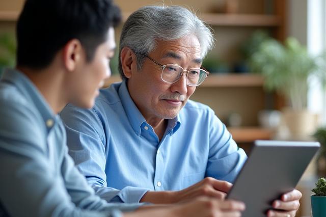 디지털 기술을 배우며 새로운 직업적 활력을 찾는 한국 중장년 전문가